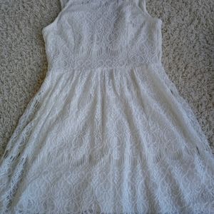 Lace girls mini dress